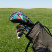 Abstracte regenboog golfheadcover (Insitu)