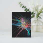 Abstracte Regenboog Ijs Kunst Briefkaart (Staand voorkant)