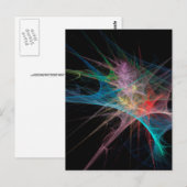 Abstracte Regenboog Ijs Kunst Briefkaart (Voorkant / Achterkant)