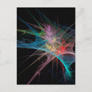 Abstracte Regenboog Ijs Kunst Briefkaart