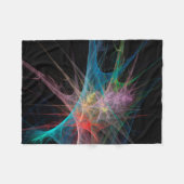 Abstracte Regenboog Ijs Kunst Fleece Deken (Voorkant (Horizontaal))
