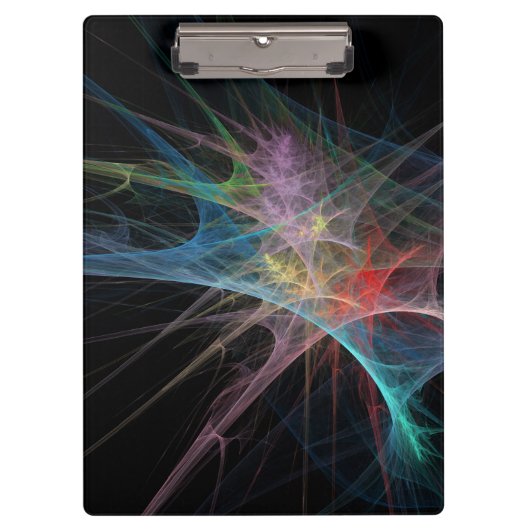 Abstracte Regenboog Ijs Kunst Klembord (Voorkant)