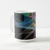Abstracte Regenboog Ijs Kunst Koffiemok (Voorkant links)