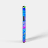 Abstracte regenboog iphone 12 mini hoesje, glanzen hoesje (Rechterkant)