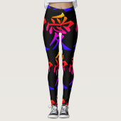 Abstracte regenboog leggings (Voorkant)
