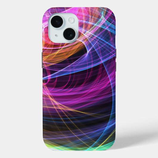 Abstracte regenboog licht vortex lichten Case-Mate iPhone case (Achterkant)
