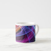 Abstracte Regenboog licht vortex lichten Espresso Kop (Voorkant rechts)