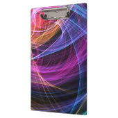 Abstracte regenboog lichtwervel lichten klembord (Links)