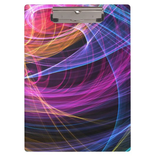 Abstracte regenboog lichtwervel lichten klembord (Voorkant)