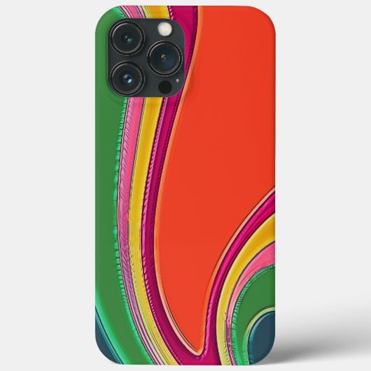 Abstracte Regenboog Moderne inspiratie Sinaasappel Case-Mate iPhone Case (Achterkant)