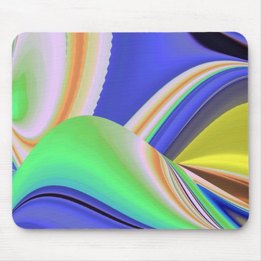 Abstracte regenboog muismat (Voorkant)