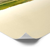 Abstracte regenboog na de Waterverf van de regen Poster (Hoek)