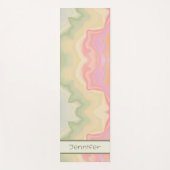 Abstracte Regenboog  Pastel Modern Yogamat (Voorkant)