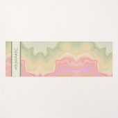 Abstracte Regenboog  Pastel Modern Yogamat (Voorkant (horizontaal))