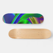 Abstracte regenboog persoonlijk skateboard (Horizontaal)