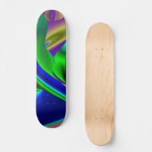 Abstracte regenboog persoonlijk skateboard (Voorkant)