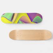 Abstracte regenboog persoonlijk skateboard (Horizontaal)