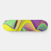 Abstracte regenboog persoonlijk skateboard (Horizontaal)