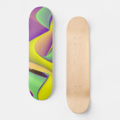 Abstracte regenboog persoonlijk skateboard (Voorkant)