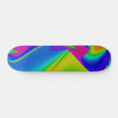 Abstracte regenboog persoonlijk skateboard (Horizontaal)