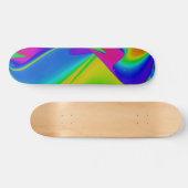 Abstracte regenboog persoonlijk skateboard (Horizontaal)