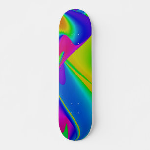 Abstracte regenboog persoonlijk skateboard