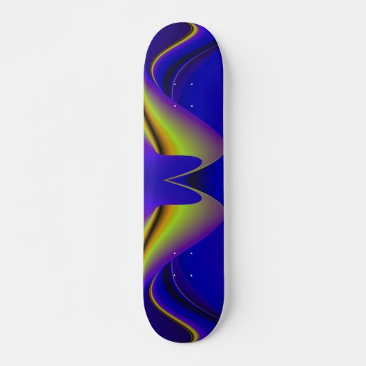 Abstracte regenboog persoonlijk skateboard (Voorkant)