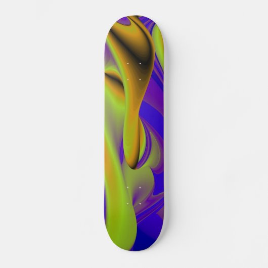 Abstracte regenboog persoonlijk skateboard (Voorkant)