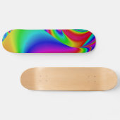 Abstracte regenboog persoonlijk skateboard (Horizontaal)