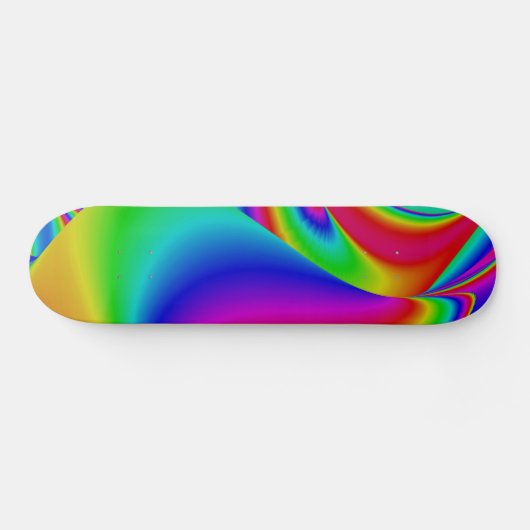 Abstracte regenboog persoonlijk skateboard (Horizontaal)