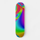 Abstracte regenboog persoonlijk skateboard (Voorkant)