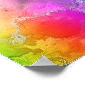 abstracte regenboog poster (Hoek)