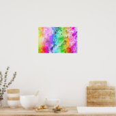abstracte regenboog poster (Keuken)