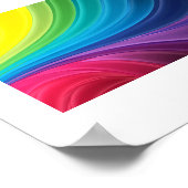 Abstracte regenboog poster (Hoek)