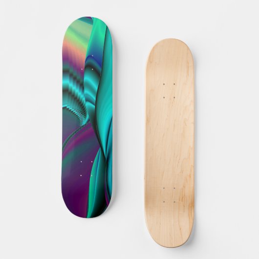Abstracte regenboog skateboard (Voorkant)