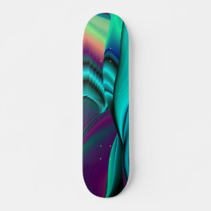 Abstracte regenboog skateboard
