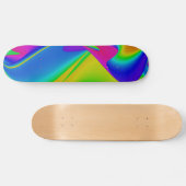 Abstracte regenboog skateboard (Horizontaal)