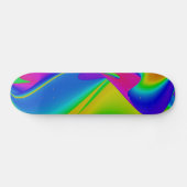 Abstracte regenboog skateboard (Horizontaal)