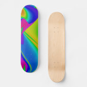 Abstracte regenboog skateboard (Voorkant)