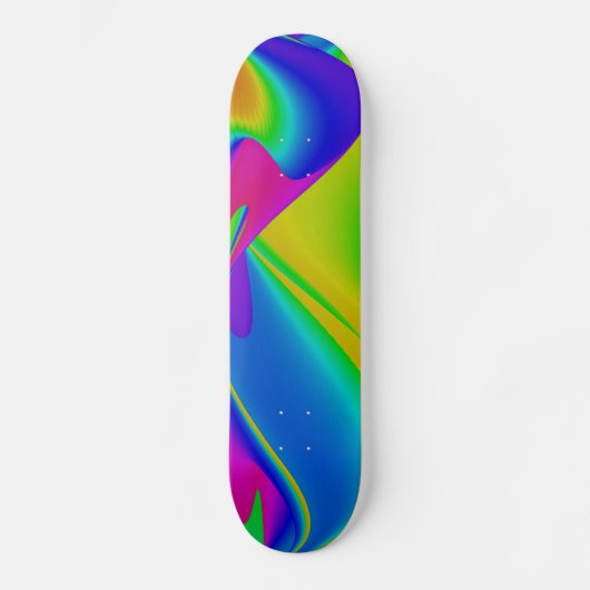 Abstracte regenboog skateboard (Voorkant)