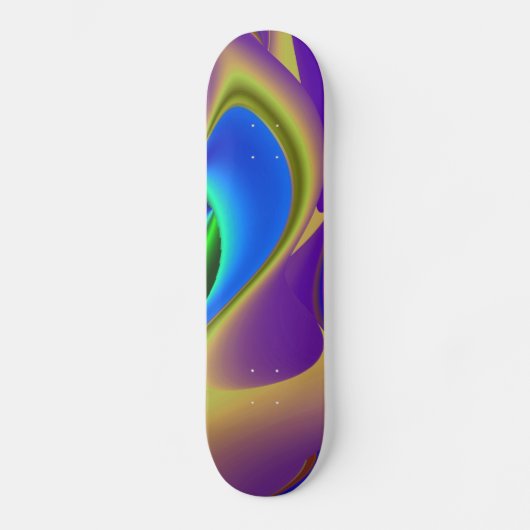 Abstracte regenboog skateboard (Voorkant)