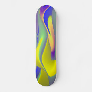 Abstracte regenboog skateboard