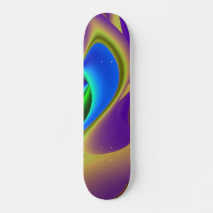 Abstracte regenboog skateboard