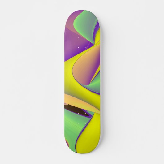 Abstracte regenboog skateboard (Voorkant)