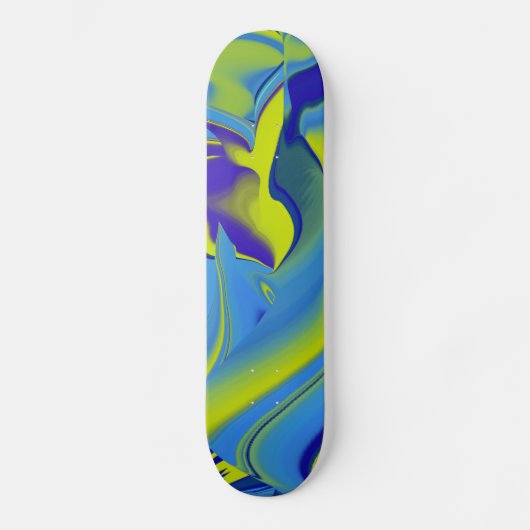 Abstracte regenboog skateboard (Voorkant)