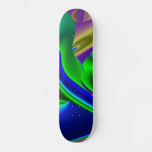 Abstracte regenboog skateboard (Voorkant)