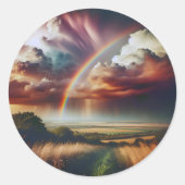Abstracte Regenboog Sticker 🌈✨ (Voorkant)