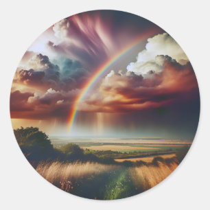 Abstracte Regenboog Sticker 🌈✨