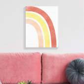 Abstracte regenboog uit het midden van de eeuw canvas afdruk (Insitu (Woonkamer))