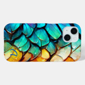 Abstracte Regenboog Vissen Schubben Gemerkte Luxe Case-Mate iPhone Case (Achterkant (horizontaal))